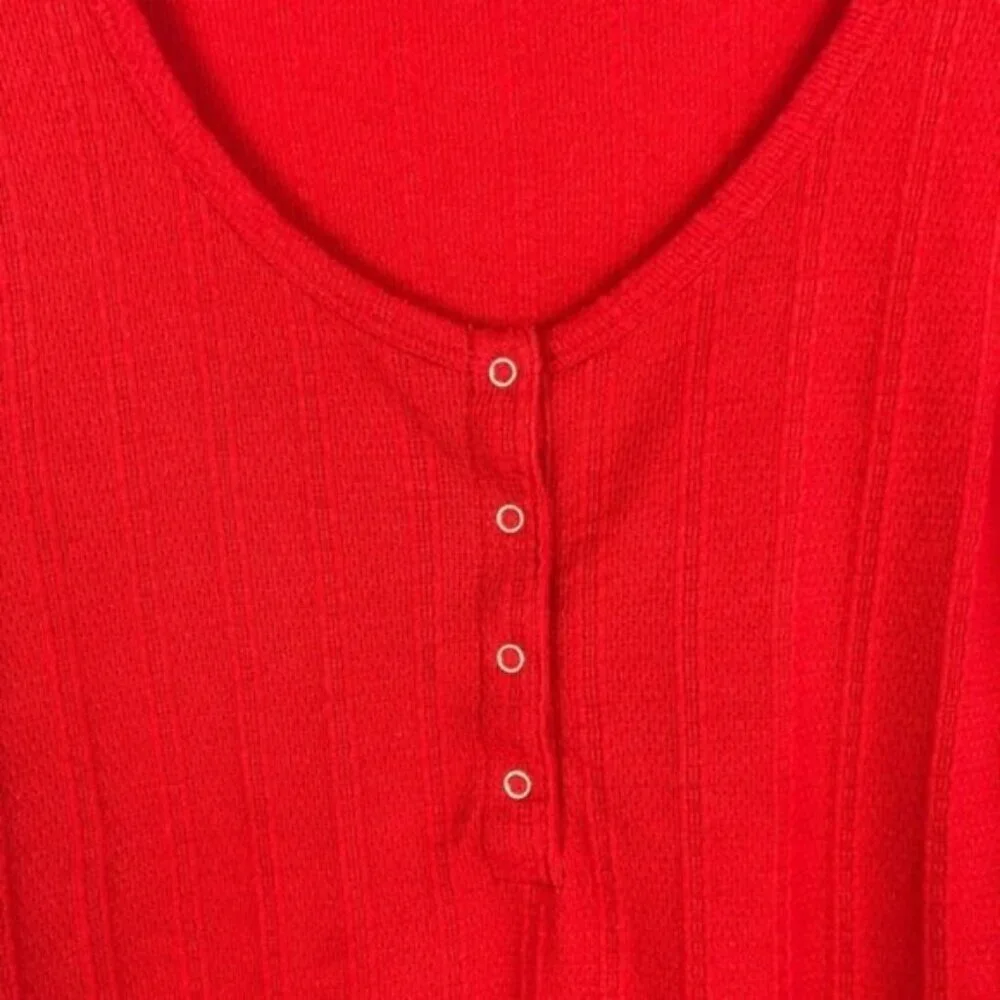 J. Crew | Red Thermal Top Sz S
